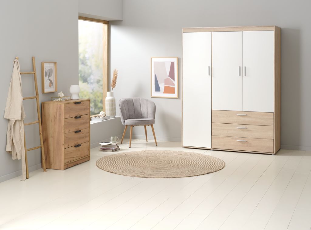 BIRKELSE BIRKELSE ormarić 150x198 svijetli hrast/bijeli