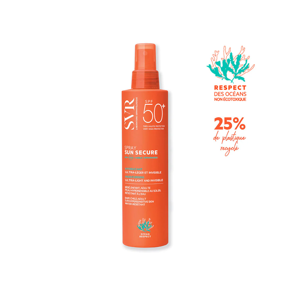 Sun Secure Spray SPF50+ - Latte solare corpo alta prot.