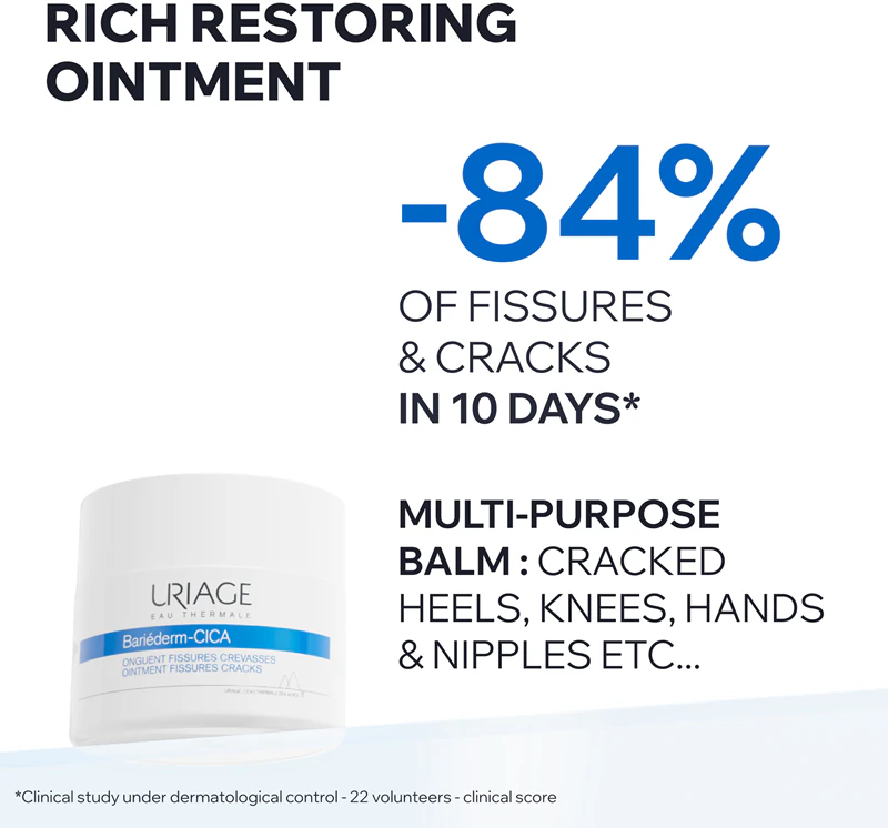 Uriage Bariéderm Cica Salbe Fissures Cracks regenerierender Balsam für rissige Haut