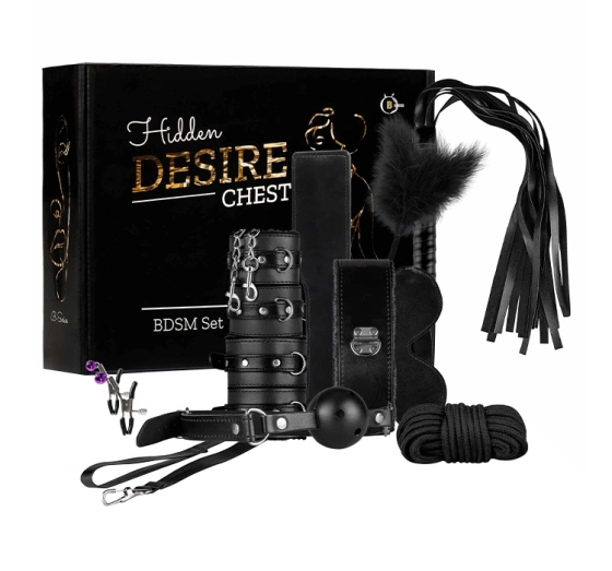 Hidden Desire Chest zestaw gadżetów erotycznych do BDSM
