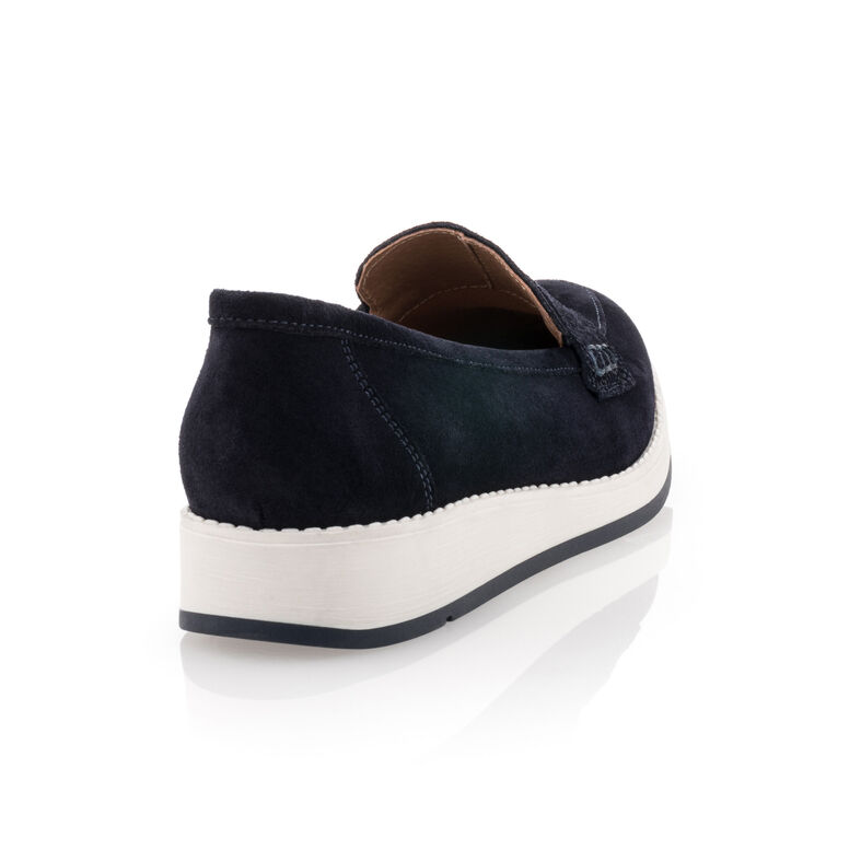 Blaue Damen-Loafer/Bootsschuhe