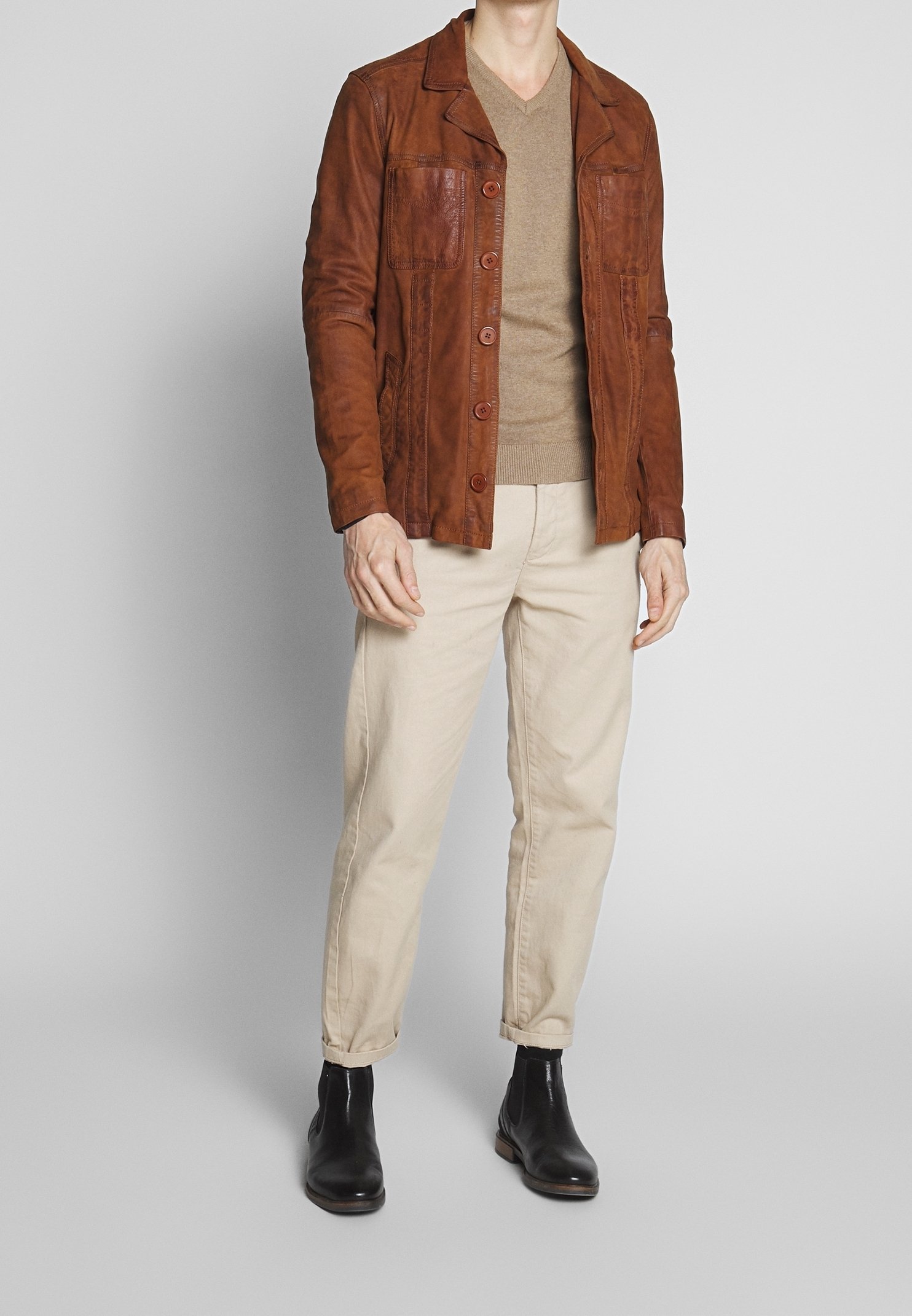 Giacca in pelle Oakwood - marrone