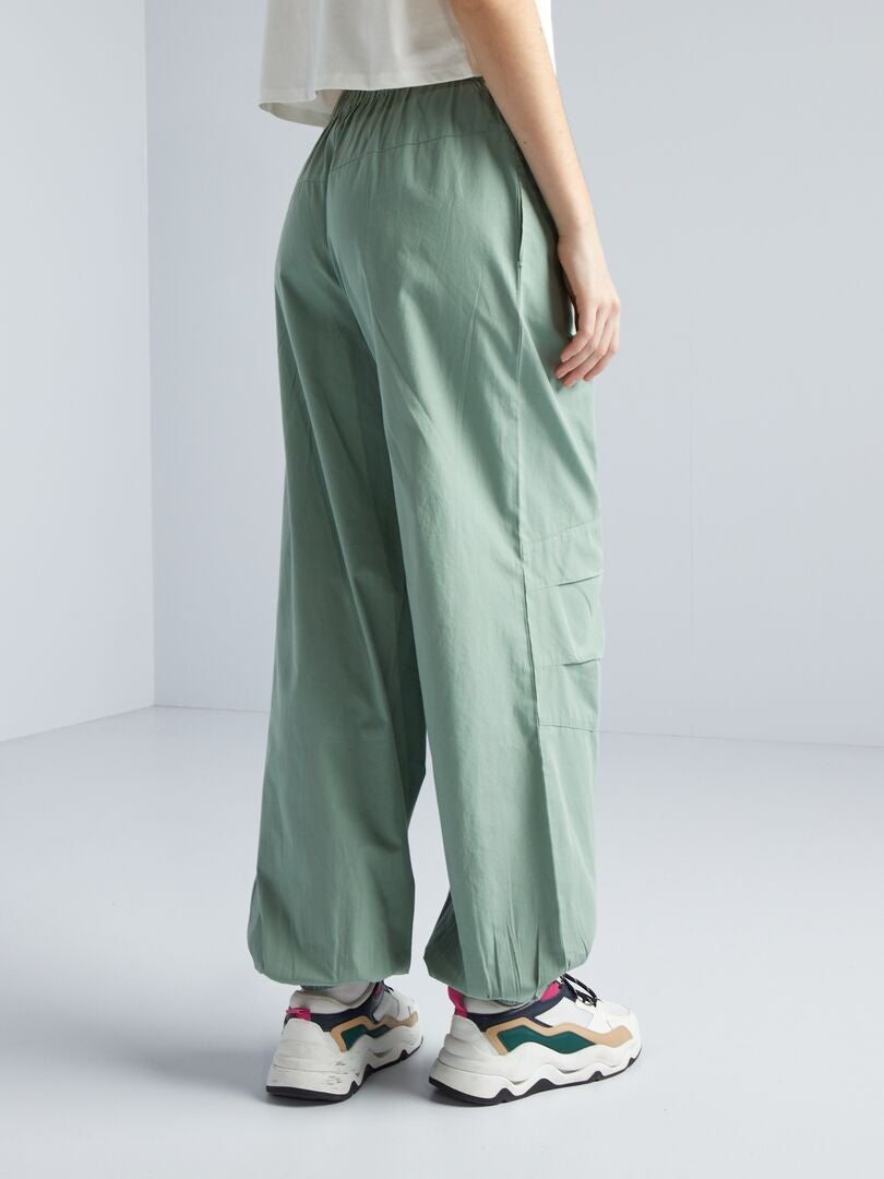 Pantalones ligeros y holgados - VERDE