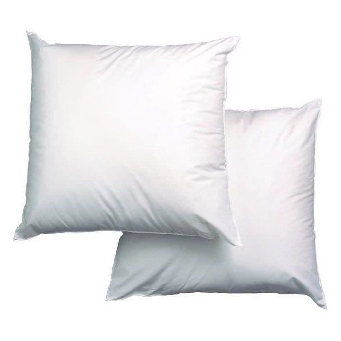 BLANREVE Juego de 2 almohadas de triple protección - 60 x 60 cm - Blancas