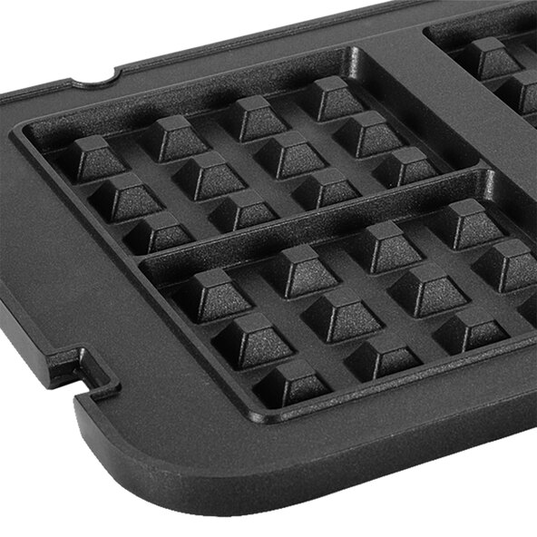 Waffle plates for the contact grill