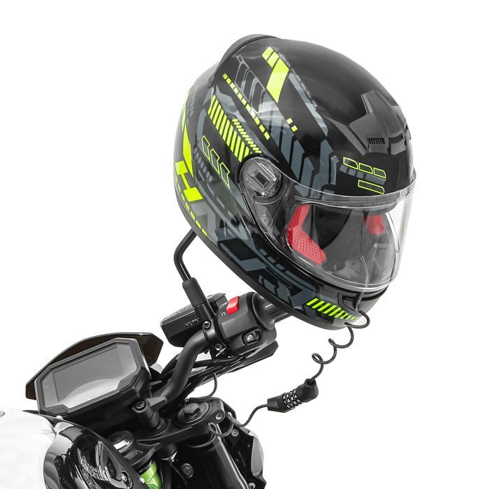 Cadeado para capacete de motocicleta Tourtecs HS1 preto / Cadeado de combinação