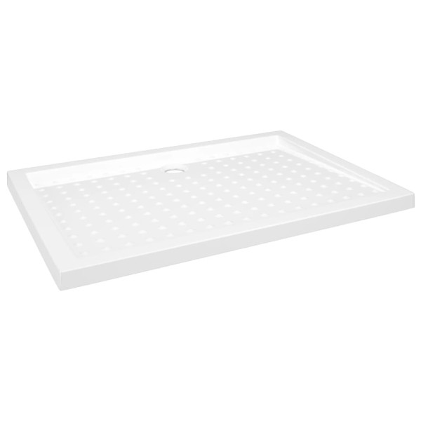 Brodzik prysznicowy Biały 70 x 100 x 4 cm Z tworzywa sztucznego vidaXL