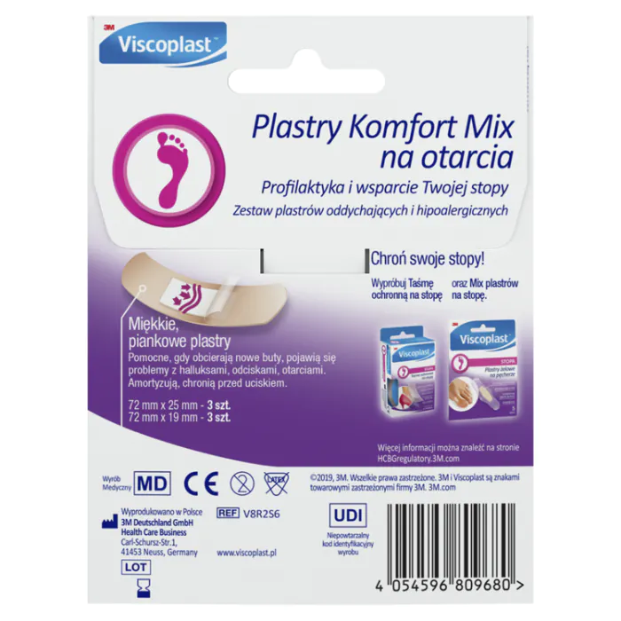 Viscoplast Komfort Mix, Plastry na otarcia