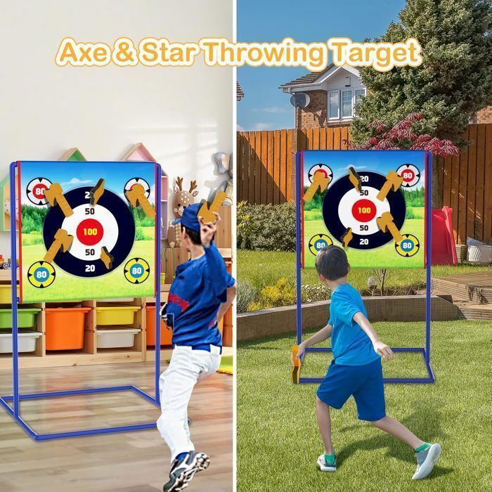 Jogo de Dardos Vatos, Jogo de Dardos para Ambientes Internos e Externos, Ideal para Festas Infantis e Encontros Familiares, 2-3 Jogadores, Presente para Crianças a partir de 3 Anos