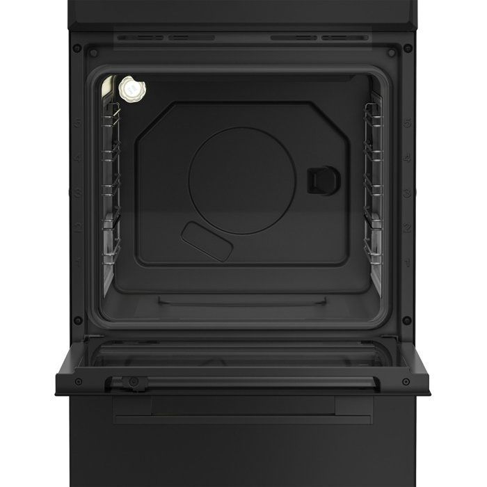 Cuisinière vitrocéramique - INDESIT - I5V3PCB - 4 foyers - 7700 W -  L50 cm - Noir