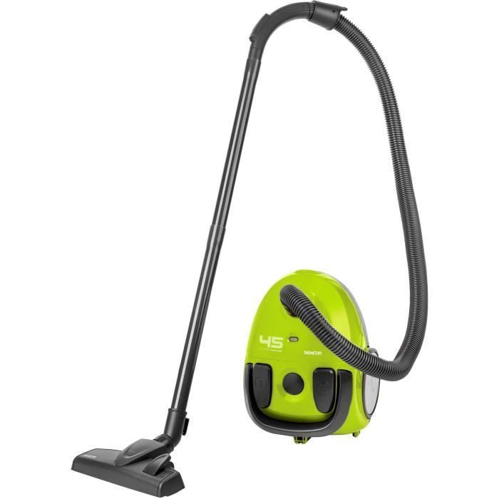 Bagged cylinder vacuum cleaner - SENCOR - SVC 45GR-EUE3 - ECO 850W motor - 79 dBA - 1.5L - Green