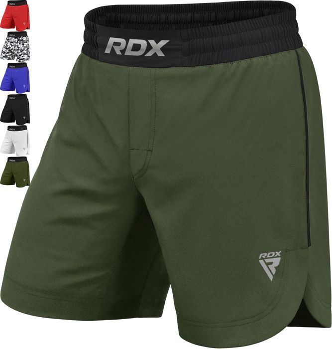 Pantaloncini RDX MMA per allenamento e kickboxing – Pantaloncini da combattimento per arti marziali, combattimenti in gabbia, Muay Thai, BJJ, boxe