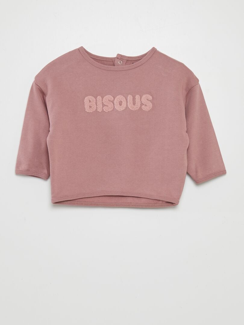 Sweatshirt + joggingbroek set met animatie - ROZE