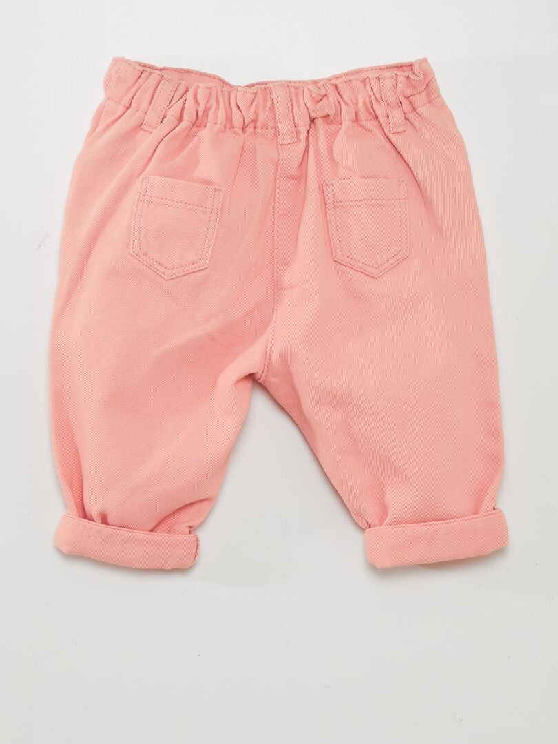 Papieren broek - ROZE