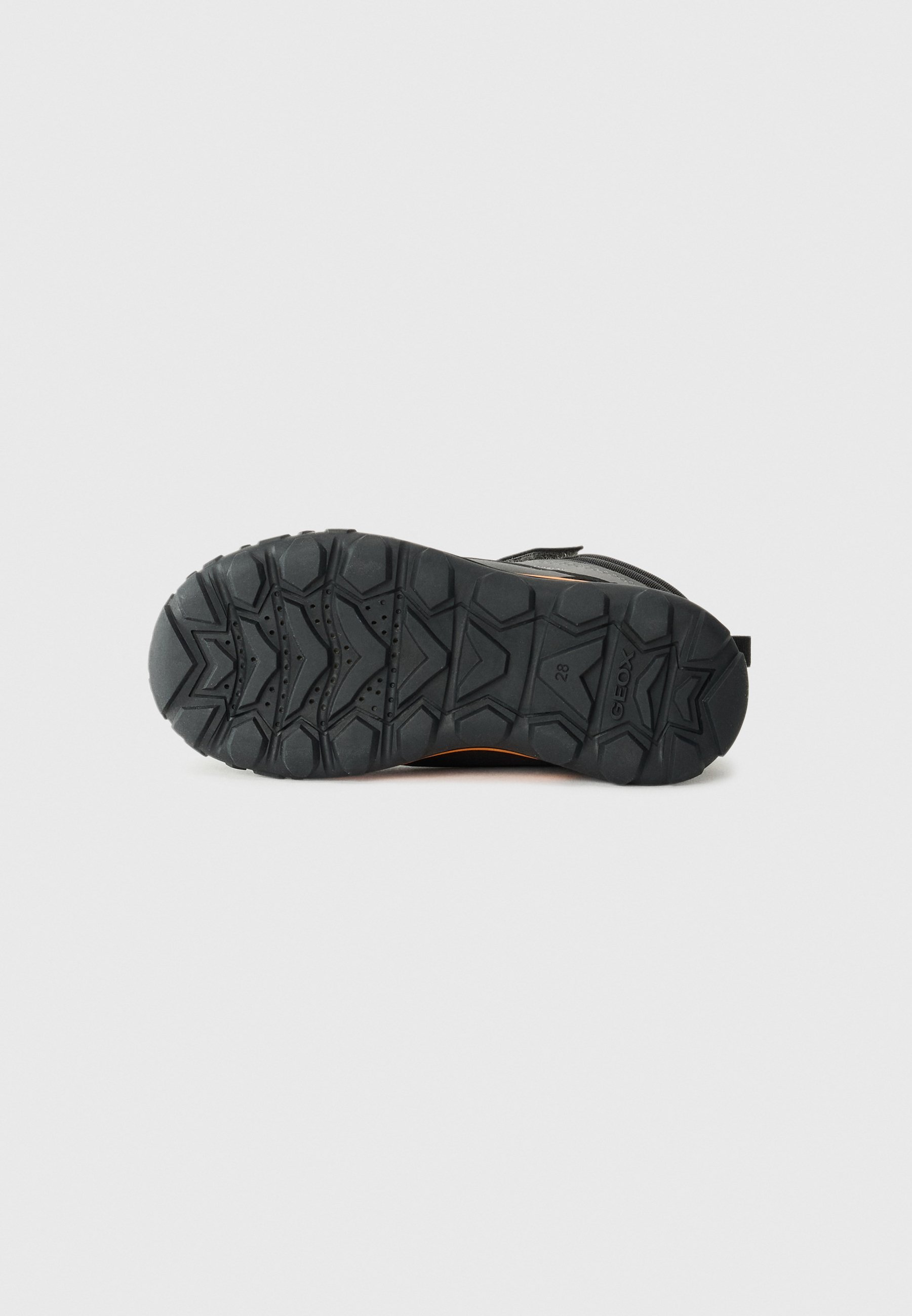 Geox TREKKYUP BOY ABX - Stivali invernali - grigio/arancione