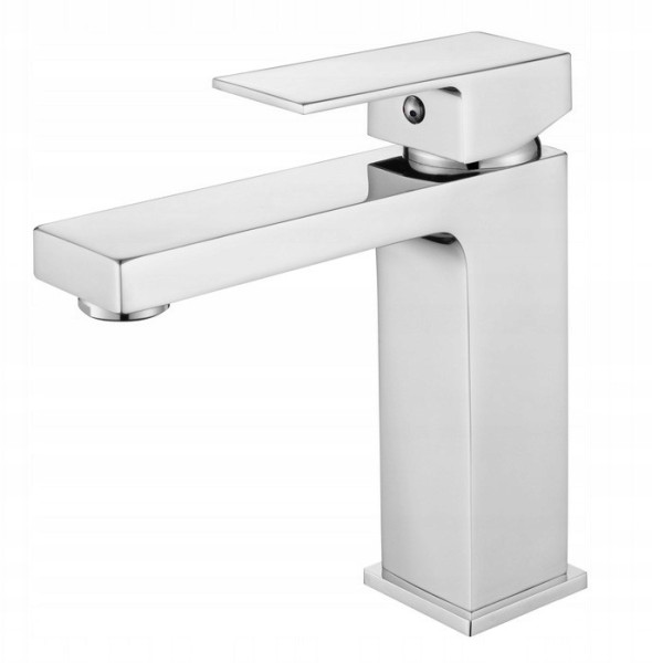 Bateria umywalkowa chrom kwadratowa Cube