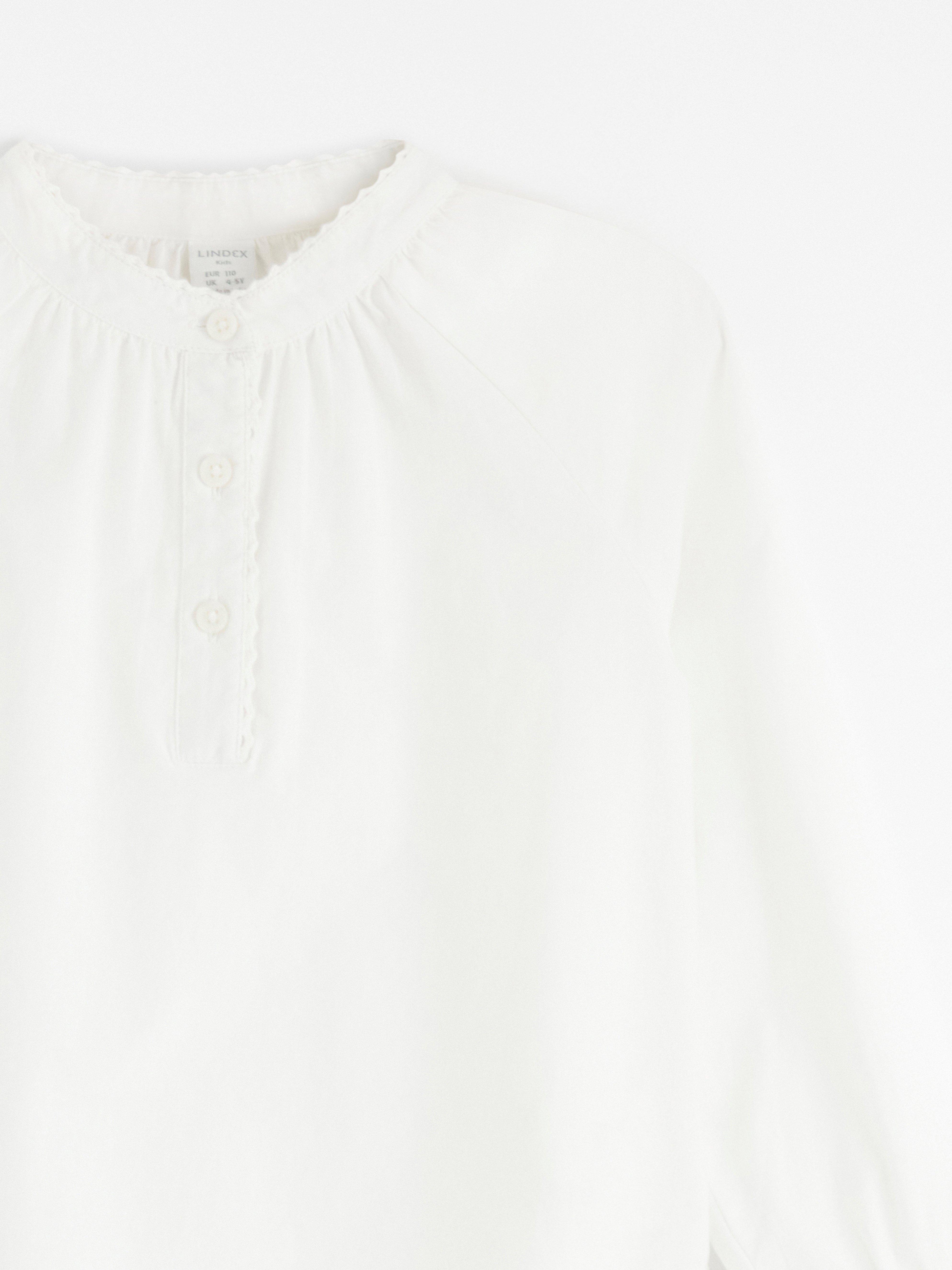 Bomullsblus White