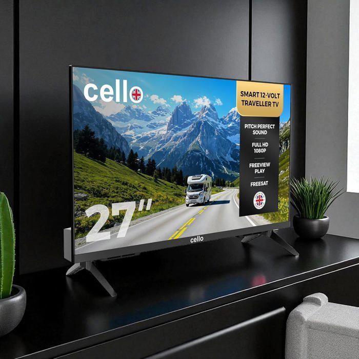 Televisor inteligente de viaje - SUTEO - 27 pulgadas - WebOS - Freeview Play - Sonido Perfect Pitch