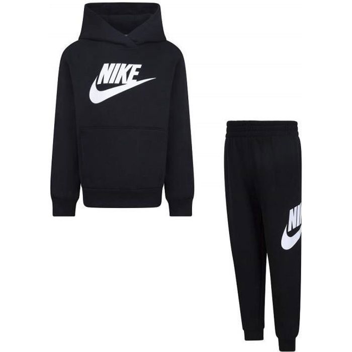 Tuta da ginnastica per bambini - Nike - Club Fleece - Nera - Maniche lunghe - Traspirante
