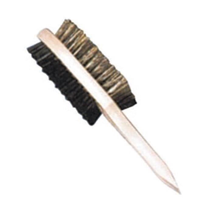 Brosse décrottoir double face pour chaussures