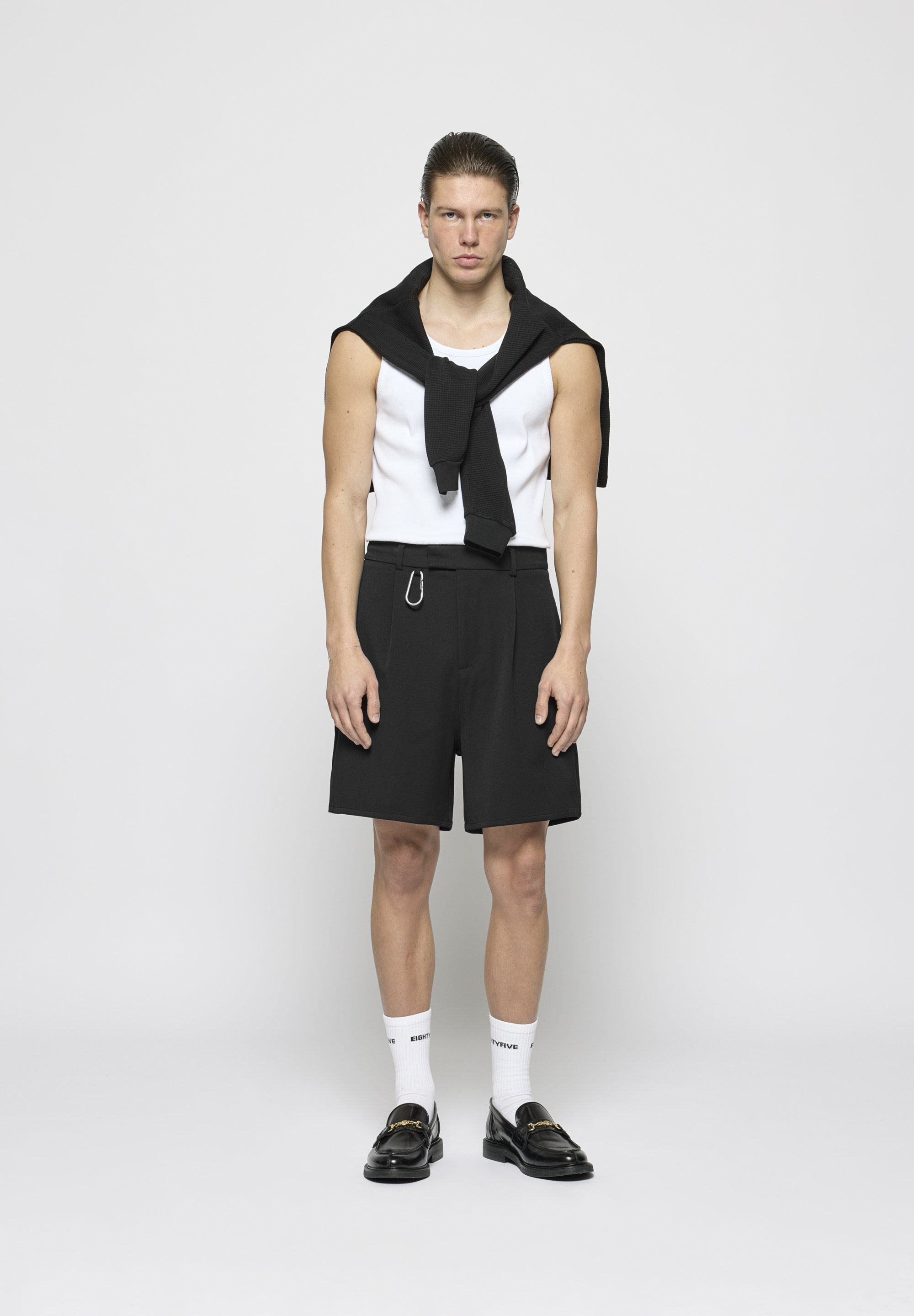EIGHTYFIVE REGULAR TAILORED UNISEX - Shorts - zwart