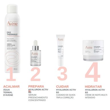 Avène Hyaluron Activ B3 Πολυεντατική Κρέμα Νύχτας Αντιρυτιδική Κρέμα Νύχτας Ρετινόλη AH Νιασιναμίδη 40 ml 40 ml