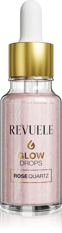 Revuele Glow Drops Rose Quartz rozjasňující sérum na tělo a obličej