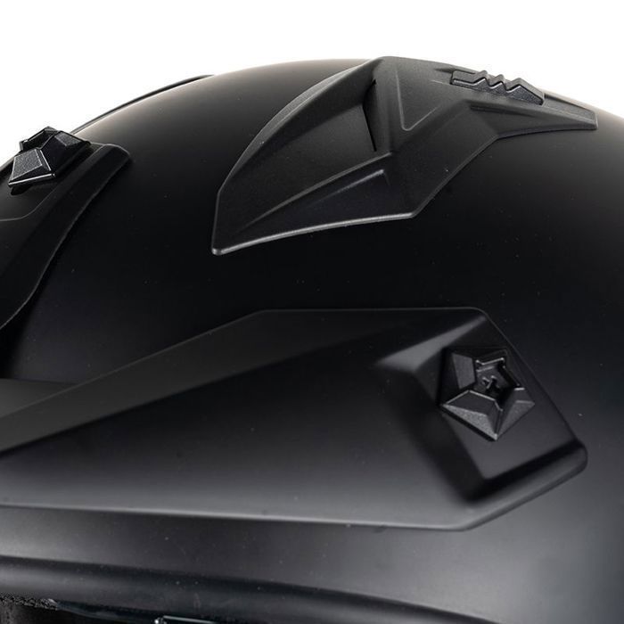 Casco da moto jet MOTOBLOUZ HADES con visiera parasole | Omologato ECE 22.06 | Nero opaco | Casco per scooter MOTOBLOUZ