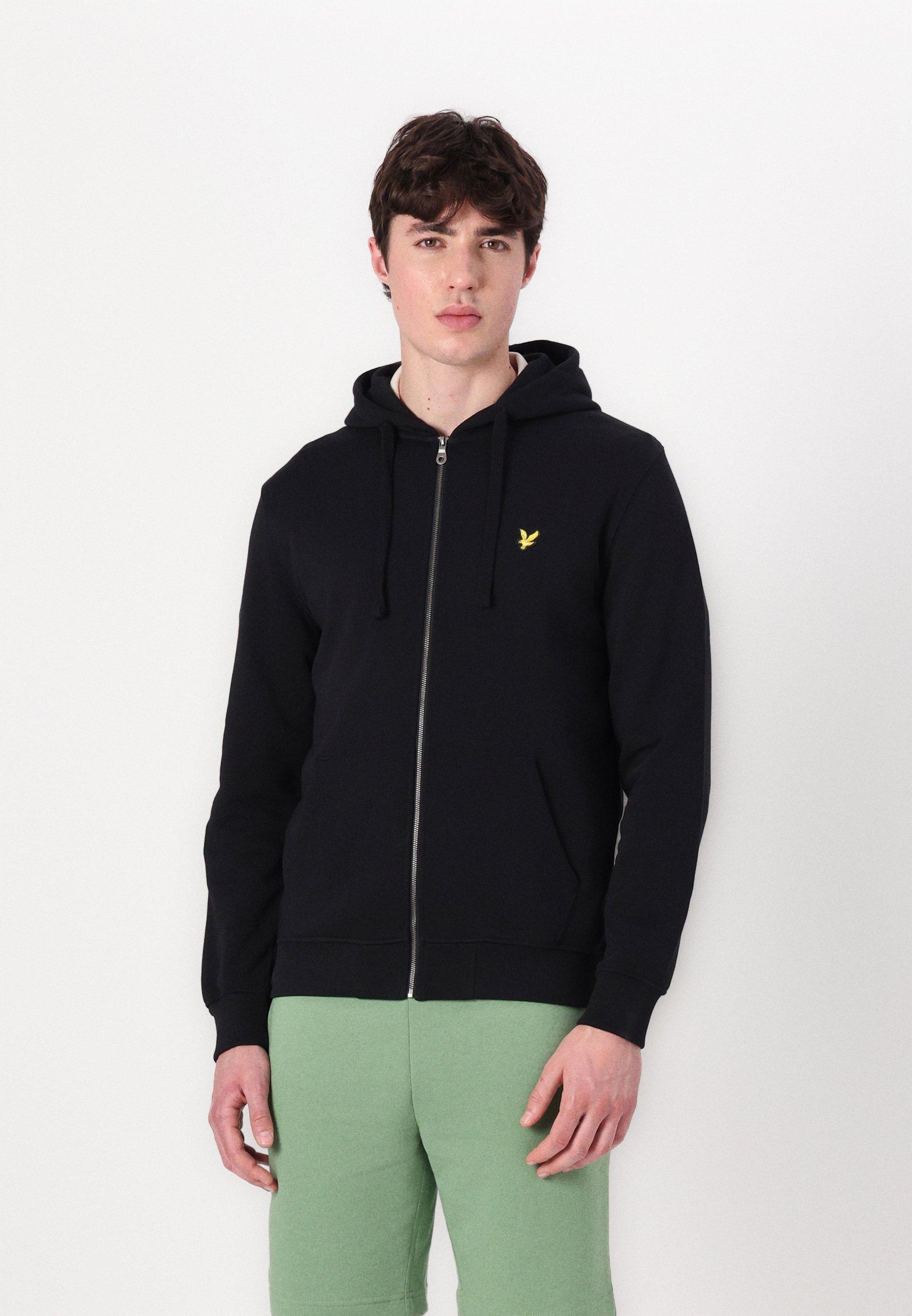 Lyle & Scott hoodie met ritssluiting - Sweatshirt met ritssluiting - gitzwart