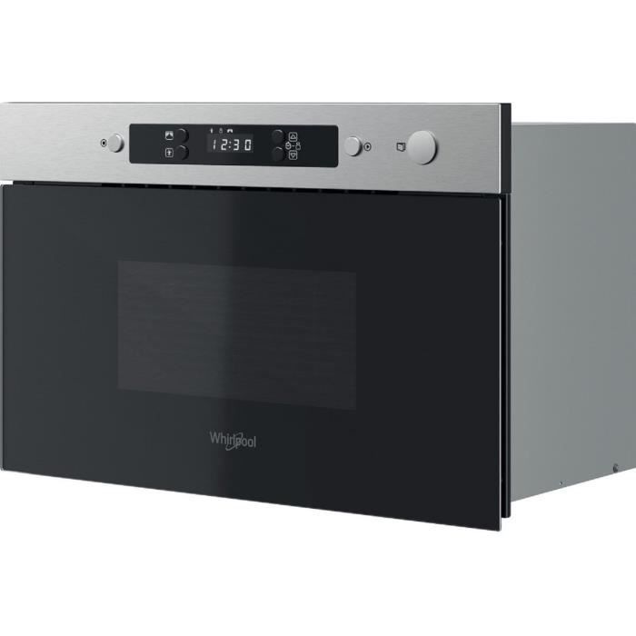 Horno microondas empotrable - WHIRLPOOL - MBNA900X - Acero inoxidable - 22 L