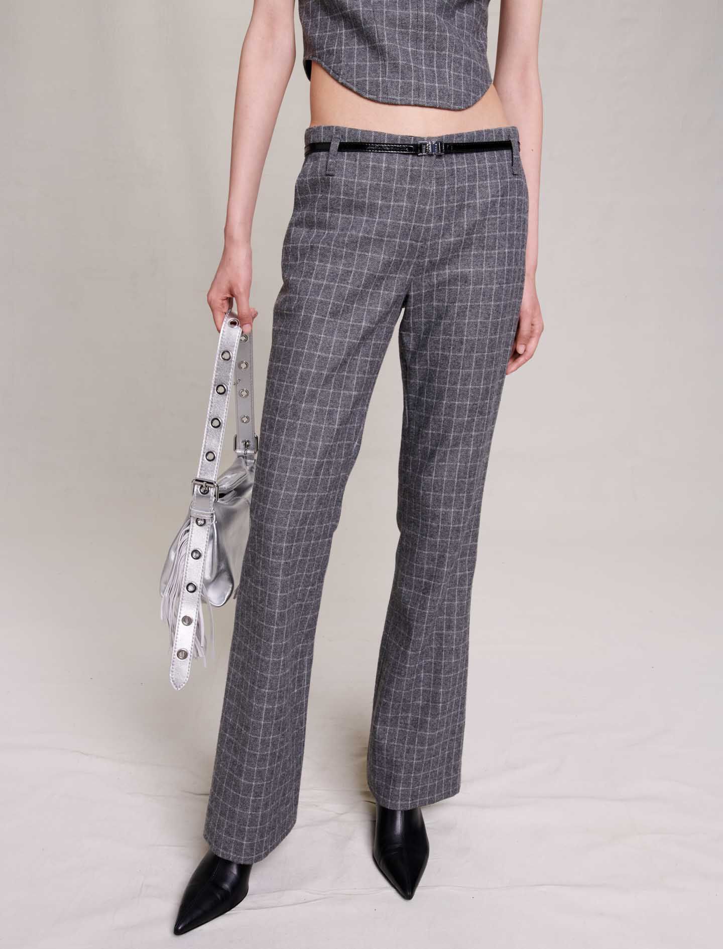 Pantaloni evazați - Gri
