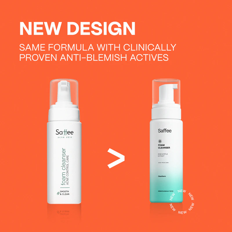 Saffee ClearDerm Espuma de Limpeza para pele com problemas