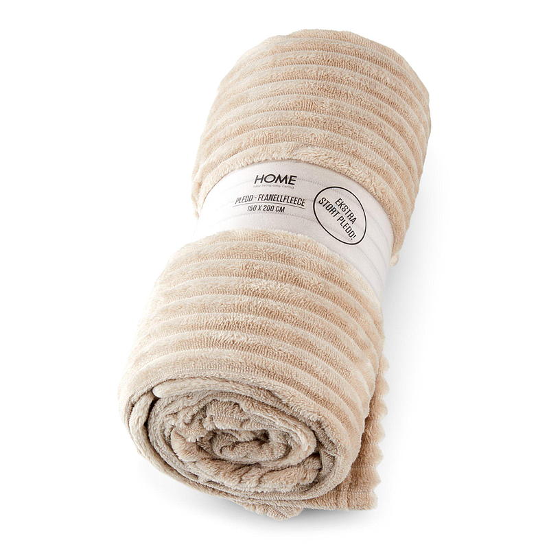Vloerkleed voor thuis, 150 x 200 cm, flanel fleece, zandkleur