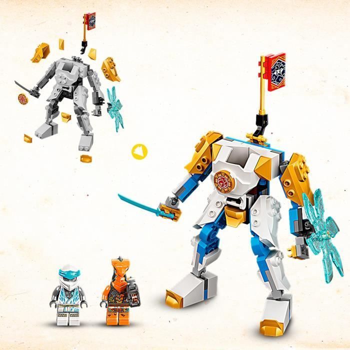 LEGO® 71761 Ninjago Zane's Power Mech Evolution, Toy for Children Ages 6+ with Snake Figures, Ninja Battle