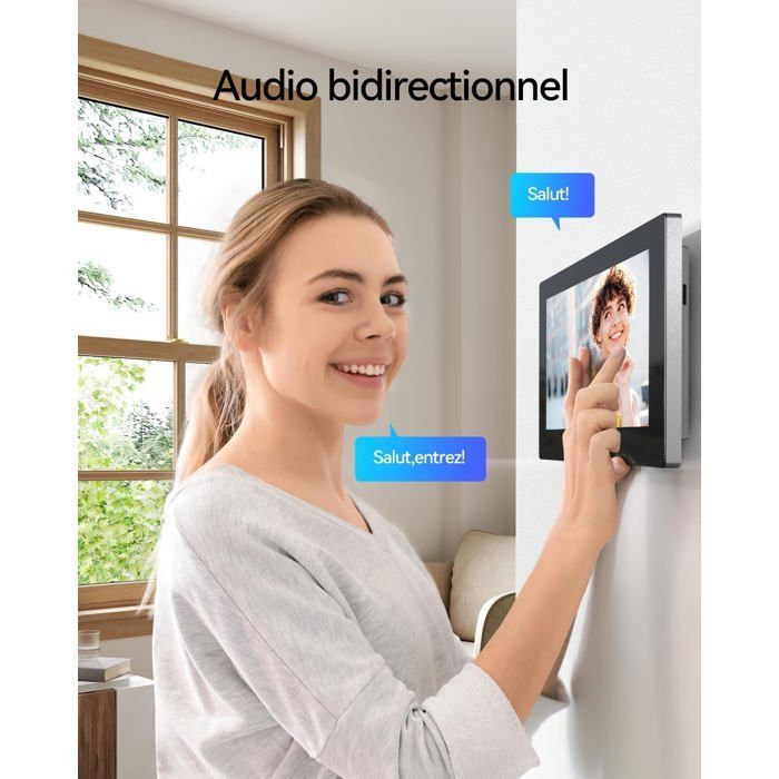 Visiophone filaire 2 fils écran tactile 7