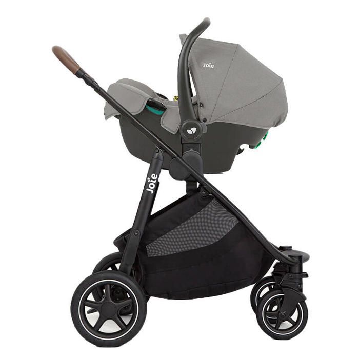 JOIE - Cochecito Versatrax Trio + Silla de coche i-Snug 2 + Capazo Ramble XL Pebble