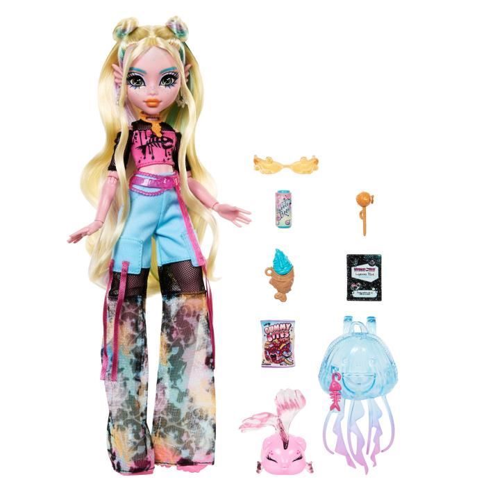 Bambola Monster High Lagoona Blue - Bambola con animale domestico e accessori HXH75