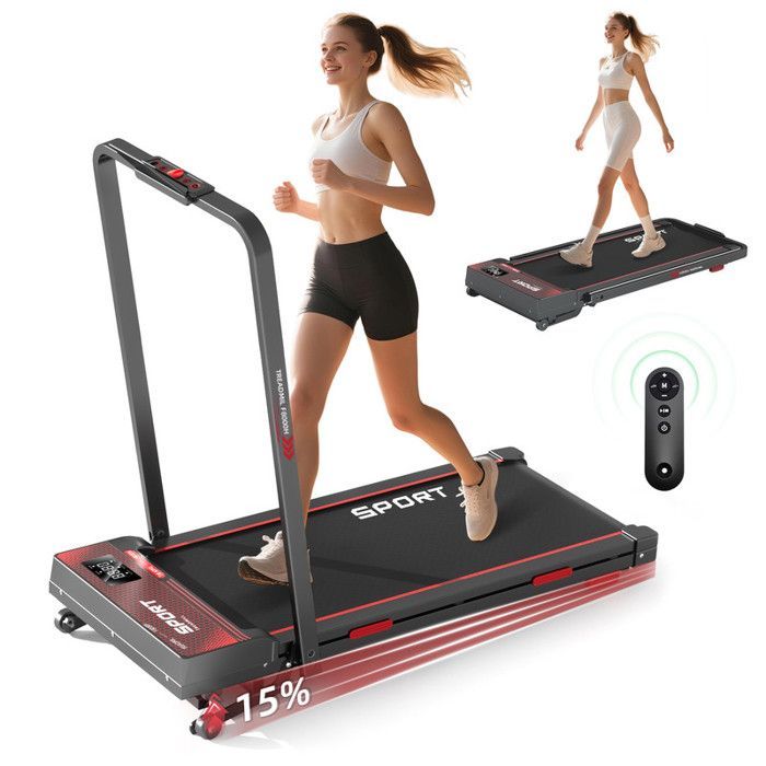 Tapis de Course - RAOO - MIN - Vitesse 1 à 12KM/H - Pliable - Inclinaison motorisée