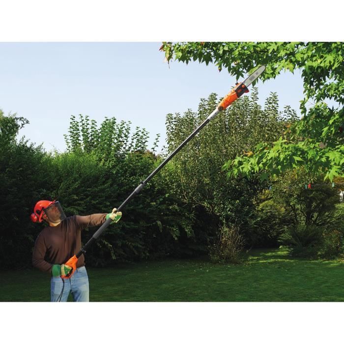 BLACK+DECKER PS7525-QS Elektrische snoeischaar op steel - 800W - 25cm - Uitschuifbare steel tot 2,44m