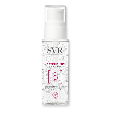 SVR Sensifine Aqua-Gel 8 ainesosaa sisältävä rauhoittava ja virkistävä kasvogeeli herkälle iholle 40 ml 40 ml