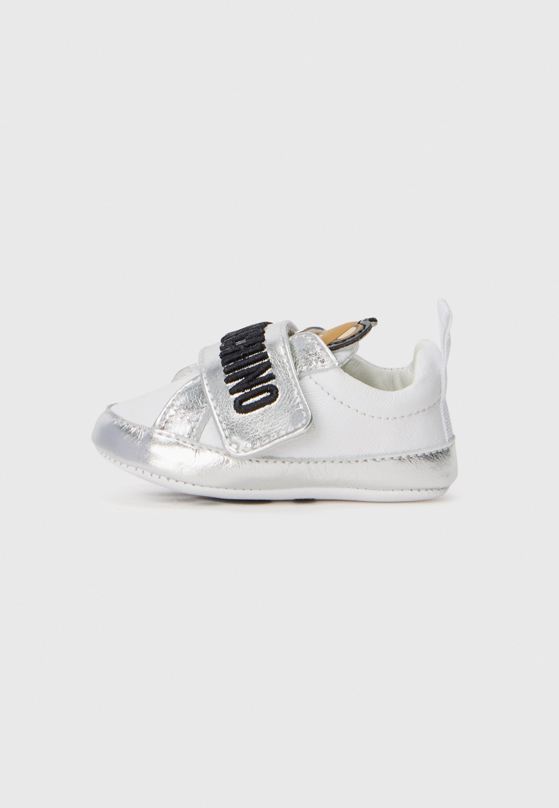 MOSCHINO UNISEX - Laufschuhe - weiß/silberfarben/schwarz