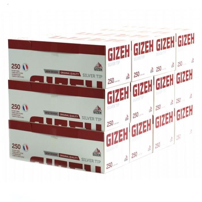 Pack of 12 Boxes of 250 Tubes - SILVER TIP