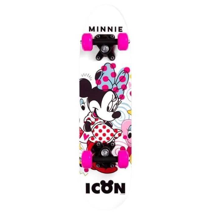 Skateboard - DISNEY - Minnie Mouse - 61 x 15 x 10 cm - Bois d'érable - 4 roues PVC