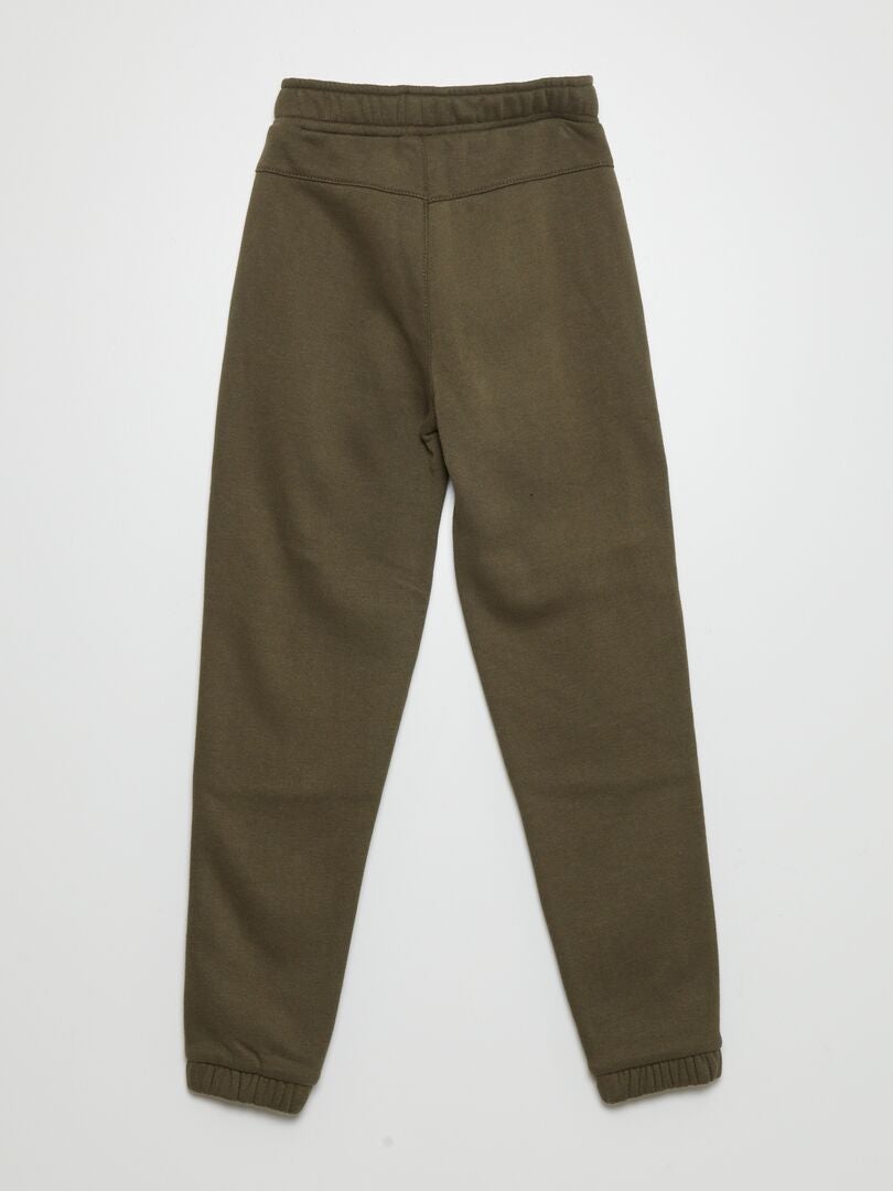 Fleece joggingbroek - Slim fit - Khaki