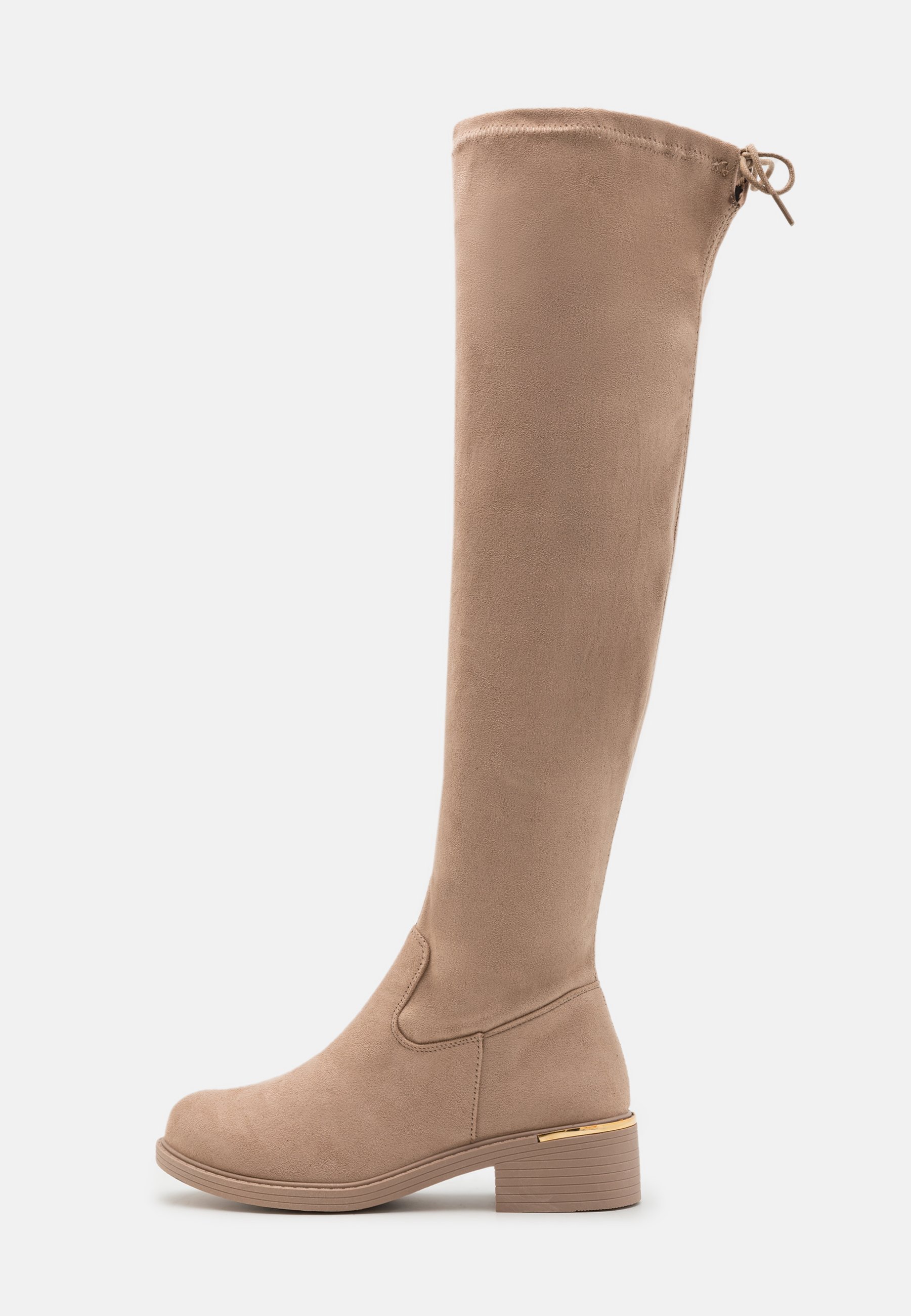 Anna Field Overknee-Stiefel – meliertes Beige