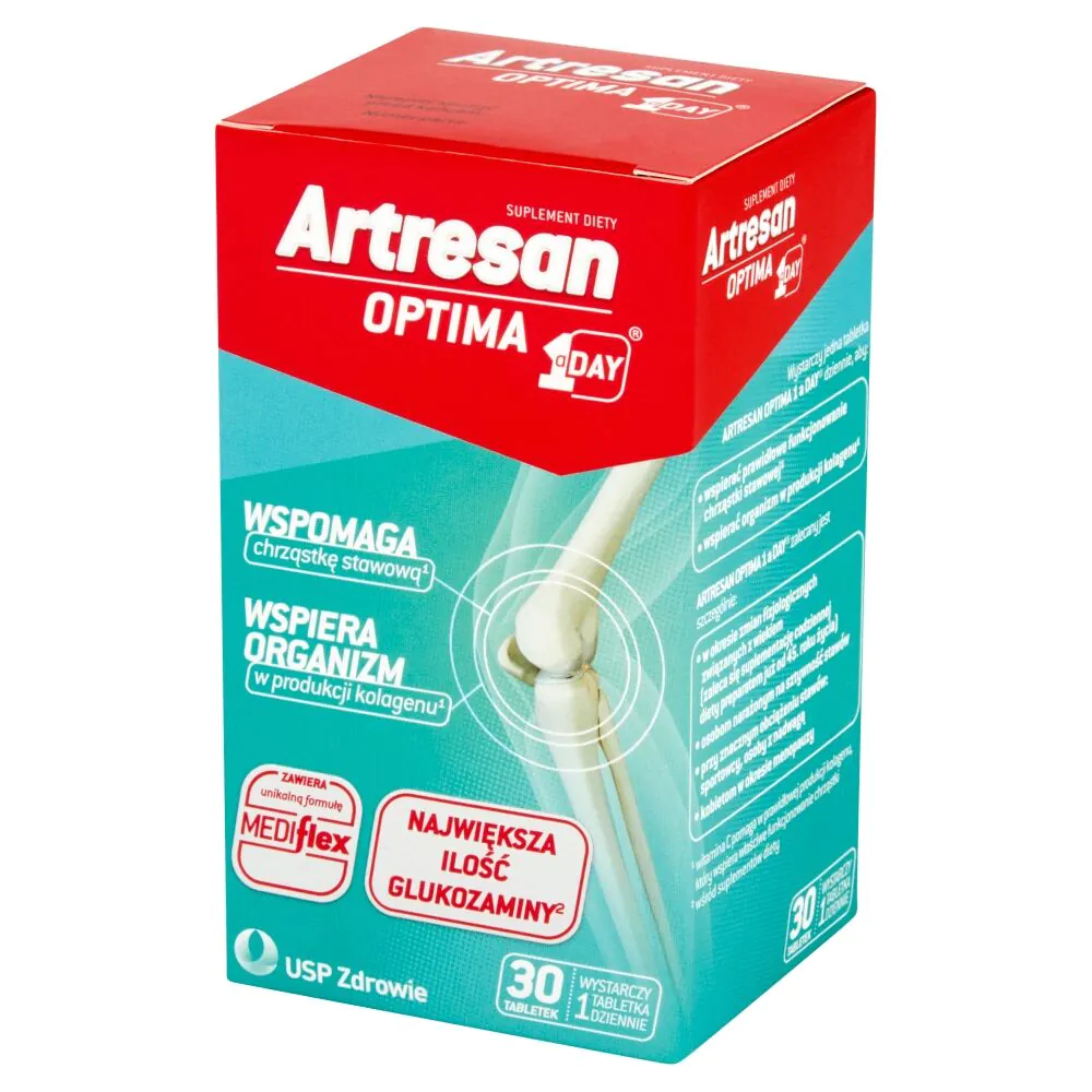Artresan Optima 1aDay Preparat na wzmocnienie stawów, Tabletki