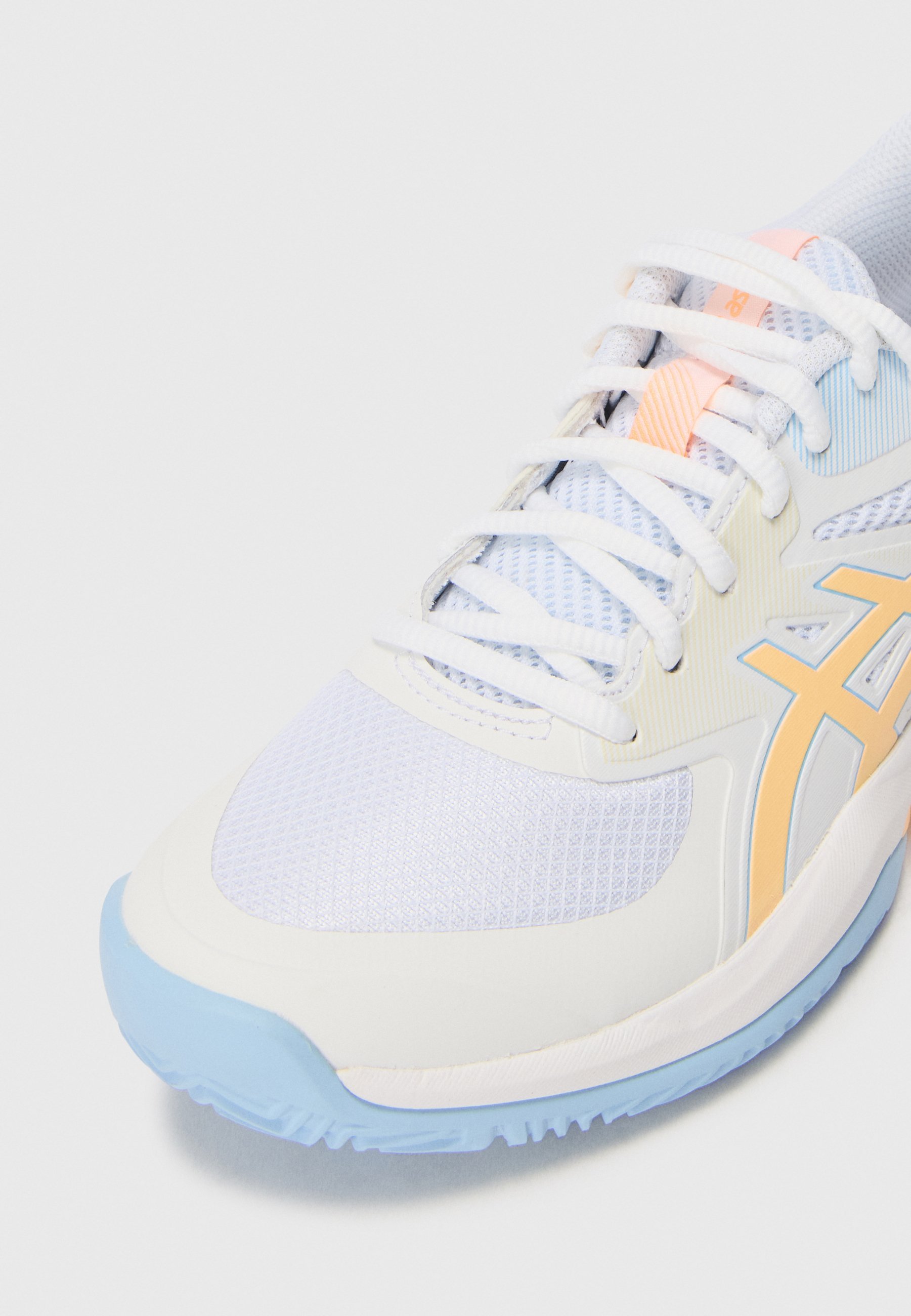ASICS GAME FF - Chaussures de padel - blanc/orange fluo