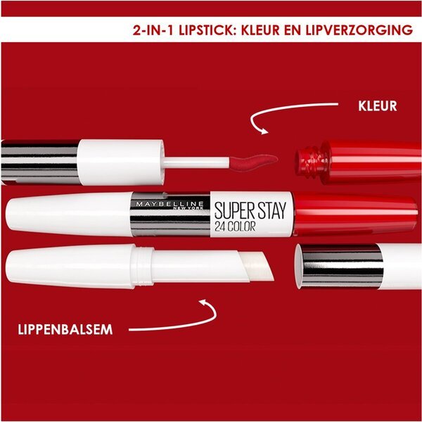 Maybelline New York Superstay 24h 444 Cosmic Coral lūpu krāsa<br>