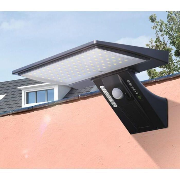 Buitenlamp op zonne-energie, 3000K, bewegingssensor, waterdicht, warm licht - inclusief afstandsbediening