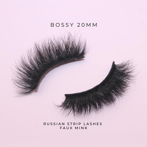 Luvyah Cosmetics Bossy 20MM Faux Mink Strip Ögonfransar